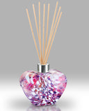 Nobile Glass - Mouth Blown & Hand Decorated Glass Heart Reed Diffuser