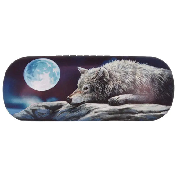 Quiet Reflection Wolf Glasses Case By Lisa Parker