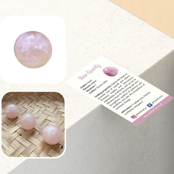 Crystal Sphere Ball, 2cm (Larger Ones Also Available)
