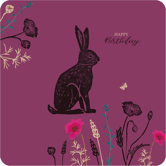 Brush & Ink Card Collection - Hare Greetings Card