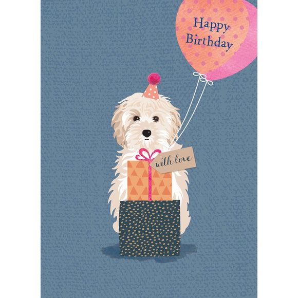 Pom Poms Card Collection - Balloon Pup Sajaroo Gifts
