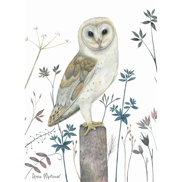 RSPB Card - In The Flowers - Watching Owl Sajaroo Gifts