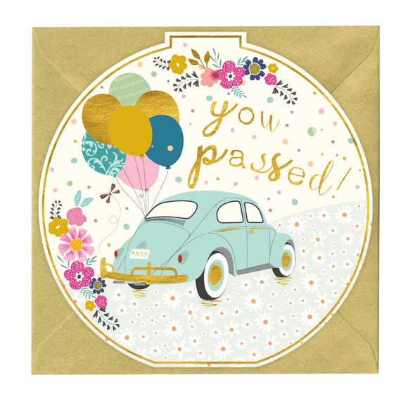 Whistlefish - 'You Passed!' Circular Greetings Card