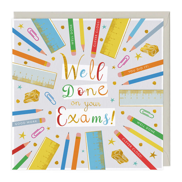 Whistlefish - Well Done On Your Exams Greetings Card