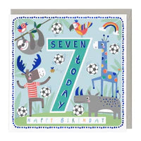 7 Today Football Friends Birthday Card Sajaroo Gifts