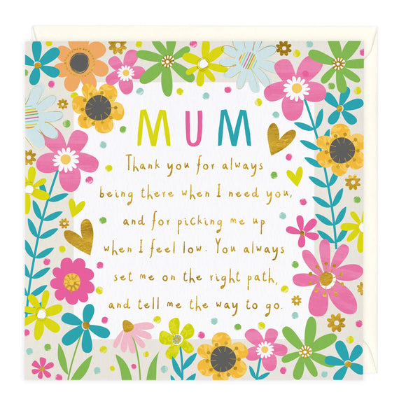 Whistlefish - Thank You Mum Mother's Day Greetings Card