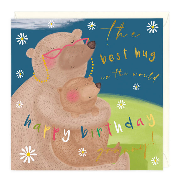 Whistlefish - The Best Hug In The World Happy Birthday Granny Greetings Card