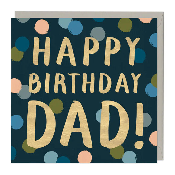 Colourful Spots Dad Birthday Card Sajaroo Gifts