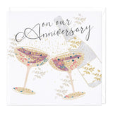 Whistlefish -  On Our Anniversary Greetings Card