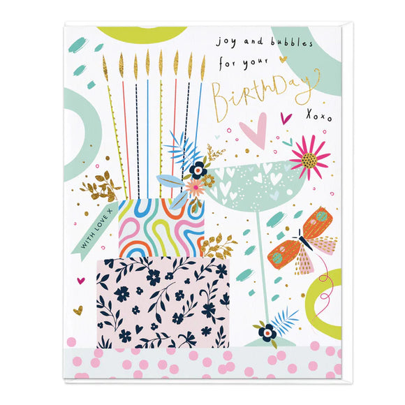 Joy and Bubbles Birthday Card Sajaroo Gifts