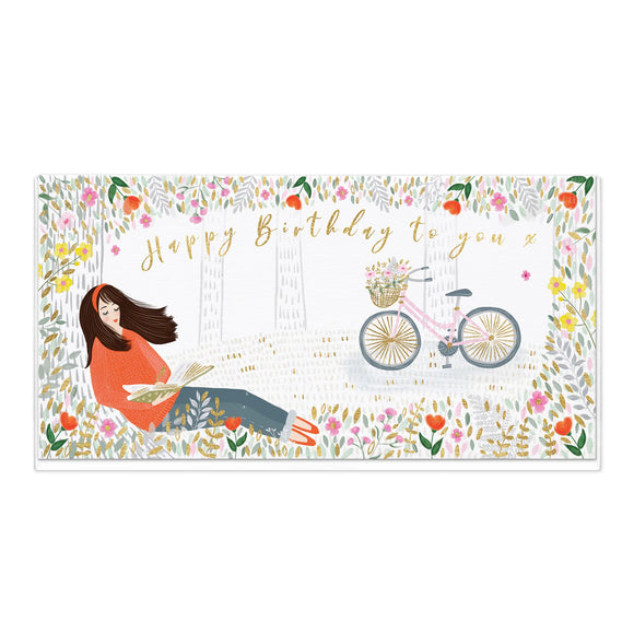 Whistlefish - Slim Birthday Greetings Card