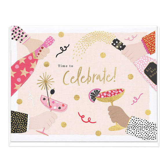 Whistlefish - Time To Celebrate - Large Greetings Card