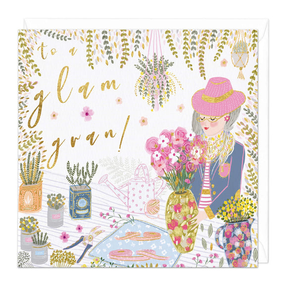 Whistlefish - To A Glam Gran Birthday Greetings Card