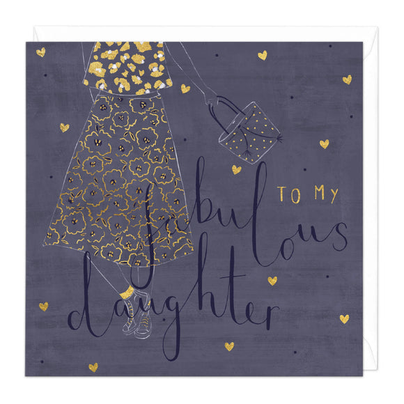 Whistlefish - To My Fabulous Daughter Greetings Card