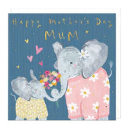 Happy Mothers Day Elephant Card Sajaroo Gifts