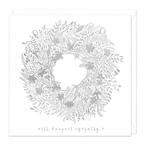 Deepest Sympathy Wreath Card Sajaroo Gifts