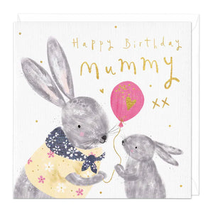 Whistlefish - Happy Birthday Mummy Rabbit Greetings Card