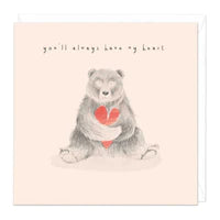 Bear Heart Card Sajaroo Gifts