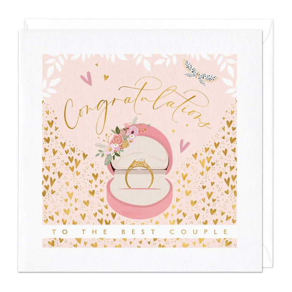 Ring Couple Engagement Card Sajaroo Gifts
