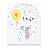 Whistlefish - Clementine and Friends Collection - Birthday Large Arch Greetings Card- Various Ages