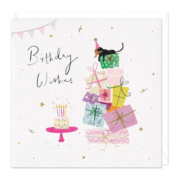 Dachshund Presents Birthday Card Sajaroo Gifts