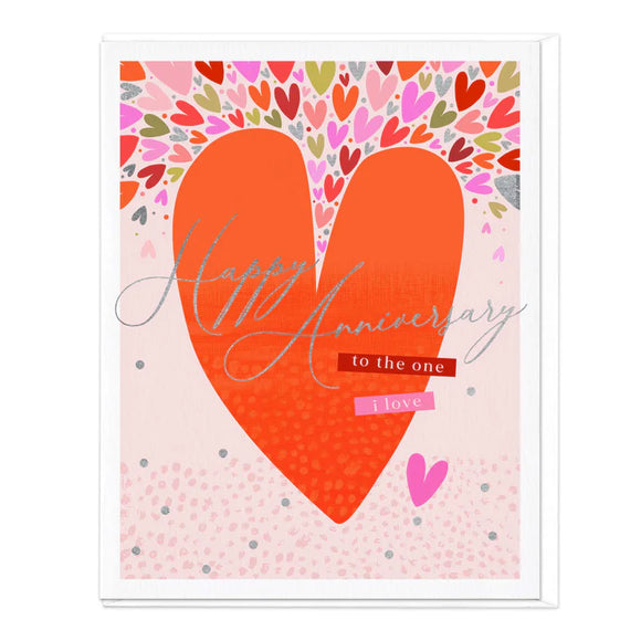 To The One I Love Anniversary Card Sajaroo Gifts