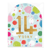 Whistlefish - Birthday Today Large Arch Greetings Card With Gold Foil