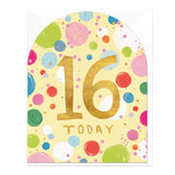 Whistlefish - Birthday Today Large Arch Greetings Card With Gold Foil