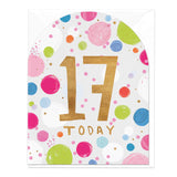 Whistlefish - Birthday Today Large Arch Greetings Card With Gold Foil