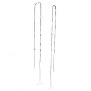 Sterling Silver Thread Earrings