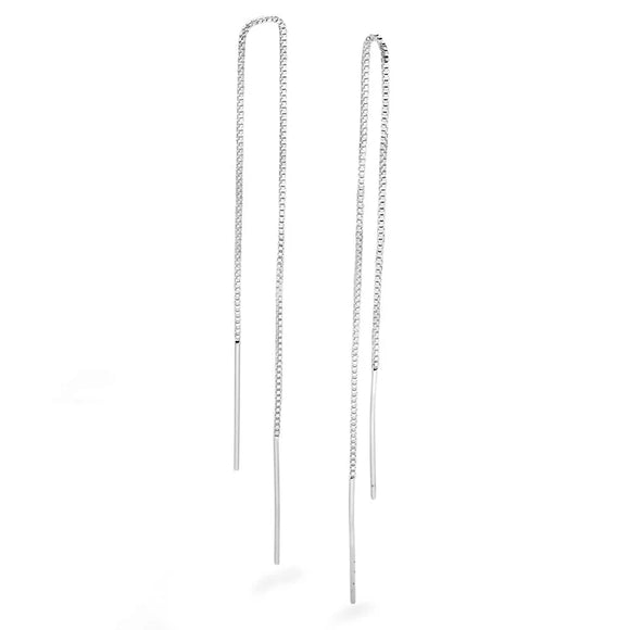 Sterling Silver Thread Earrings