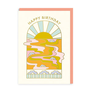 Sunrise Happy Birthday Greetings Card