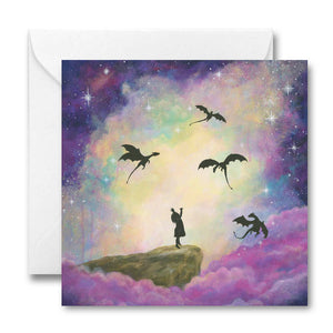 Little Dragon Caller Greeting Card Sajaroo Gifts
