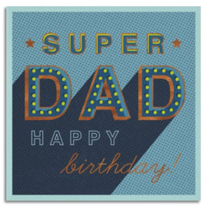 Super Dad Happy Birthday Greetings Card