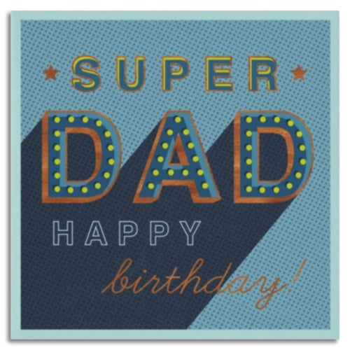 Super Dad Happy Birthday Greetings Card