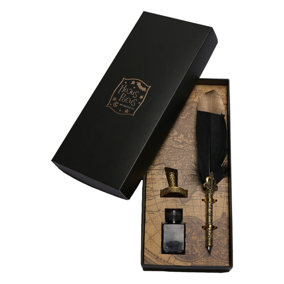 FEATHER QUILL PEN SET Sajaroo Gifts