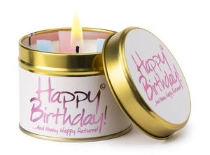 Lily-Flame Happy Birthday Scented Candle