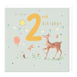 Whistlefish - Woodland Animals On Your (Age)  Birthday Greetings Card