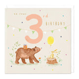 Whistlefish - Woodland Animals On Your (Age)  Birthday Greetings Card