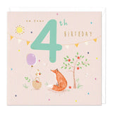Whistlefish - Woodland Animals On Your (Age)  Birthday Greetings Card