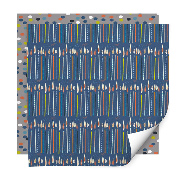 Candles and Spot Wrapping Paper Sajaroo Gifts