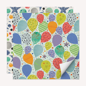 Balloons and Stars Wrapping Paper Sajaroo Gifts