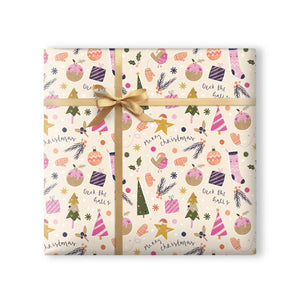 Deck The Halls Wrapping Paper Sajaroo Gifts