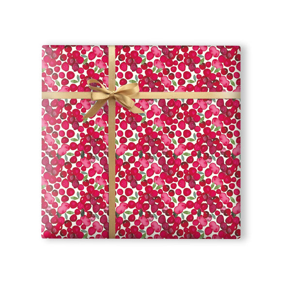 Red Berries Wrapping Paper Sajaroo Gifts
