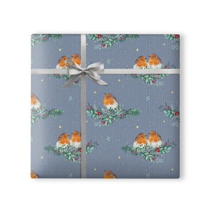 Blue Robins Wrapping Paper Sajaroo Gifts