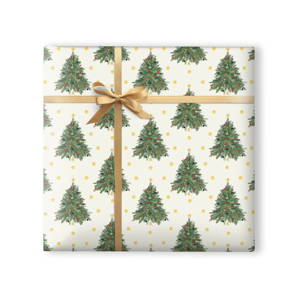 Christmas Tree Wrapping Paper Sajaroo Gifts