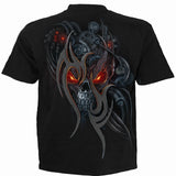 SPIRAL STEAMPUNK SKULL - T-Shirt Black