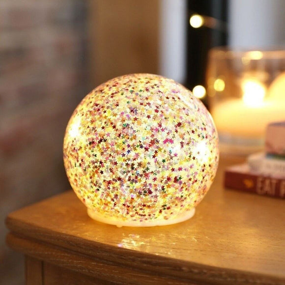 Lisa Angel - Small LED Rainbow Glitter Light Globe