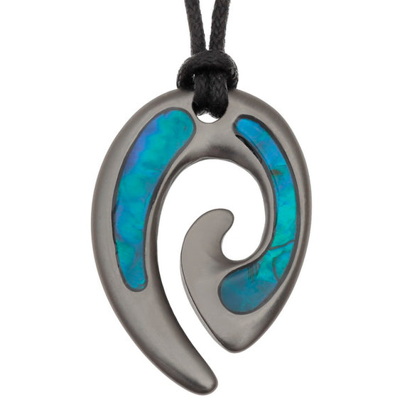 Tribal Blue Paua Shell Necklace
