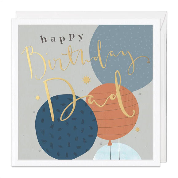 Whistlefish - Happy Birthday Dad - Large Luxury Birthday Greetings  Card